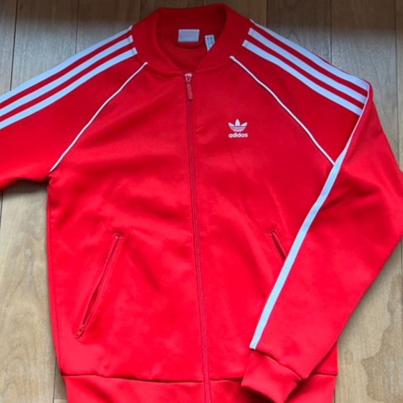 adidas Jackets & Blazers - Adidas red jacket size XS